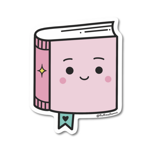 Kawaii cute book vinyl sticker