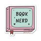 Book nerd reading vinyl sticker