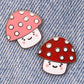 Kawaii mushroom enamel pin