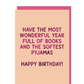 Have the most wonderful year full of books greeting card