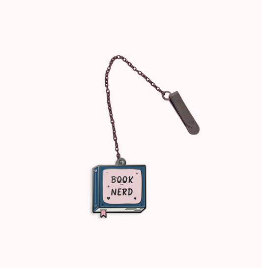 book nerd chain bookmark