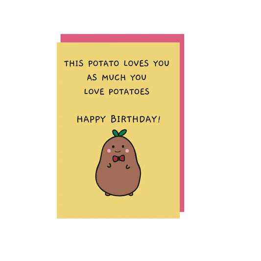 funny potato greeting card