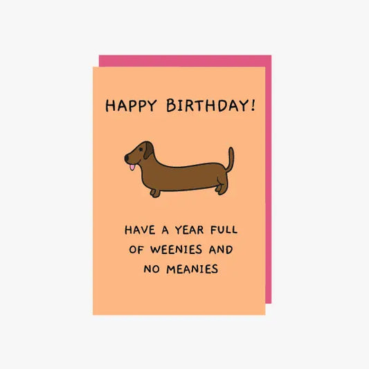 sausage dog birthday card funny 