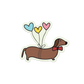 sausage dog sticker cute