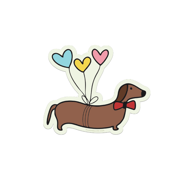 sausage dog sticker cute