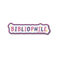 Bibliophile reading vinyl sticker